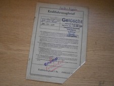 Klöckner Humboldt Deutz Kipper 1943, orig. KFZ Brief Kraftfahrzeugbrief title
