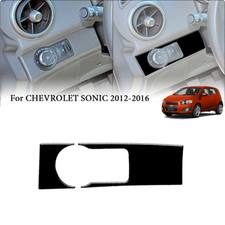 2pcs For Chevy SONIC 2012-2016 Headlight Control Panel ABS Interior Trim Black 