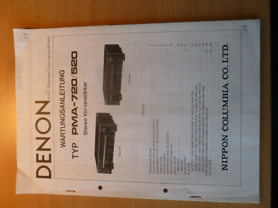 DENON PMA-720  -520 Servicemanual