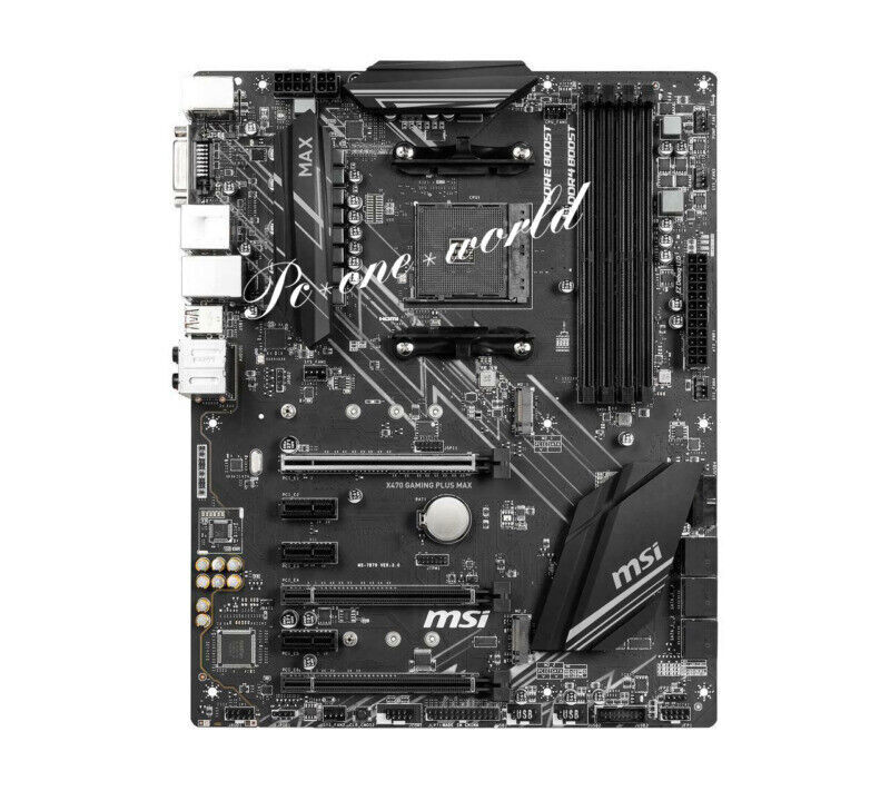 MSI X470 GAMING PLUS MAX Motherboard AMD X470 Socket AM4 DDR4 ATX