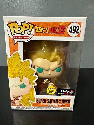 Funko Pop Super Saiyan Goku Glow in the Dark Only at Gamestop #492