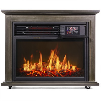 1500W Large Infrared Quartz Electric Fireplace Heater ...