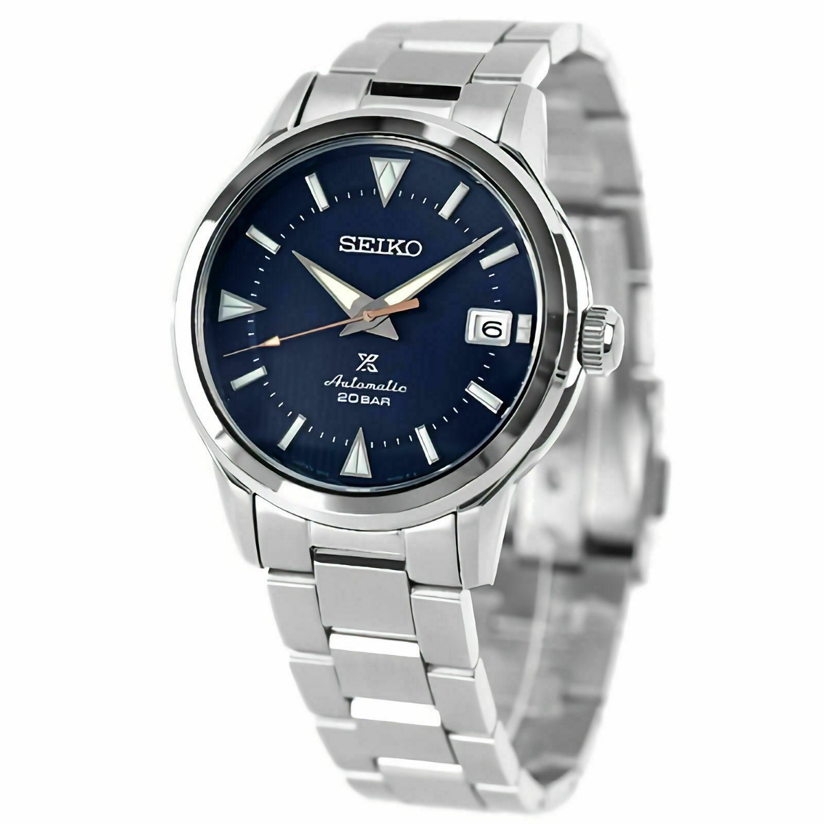Seiko Men's Prospex Alpinist Deep Lake Dial Steel Bracelet Watch