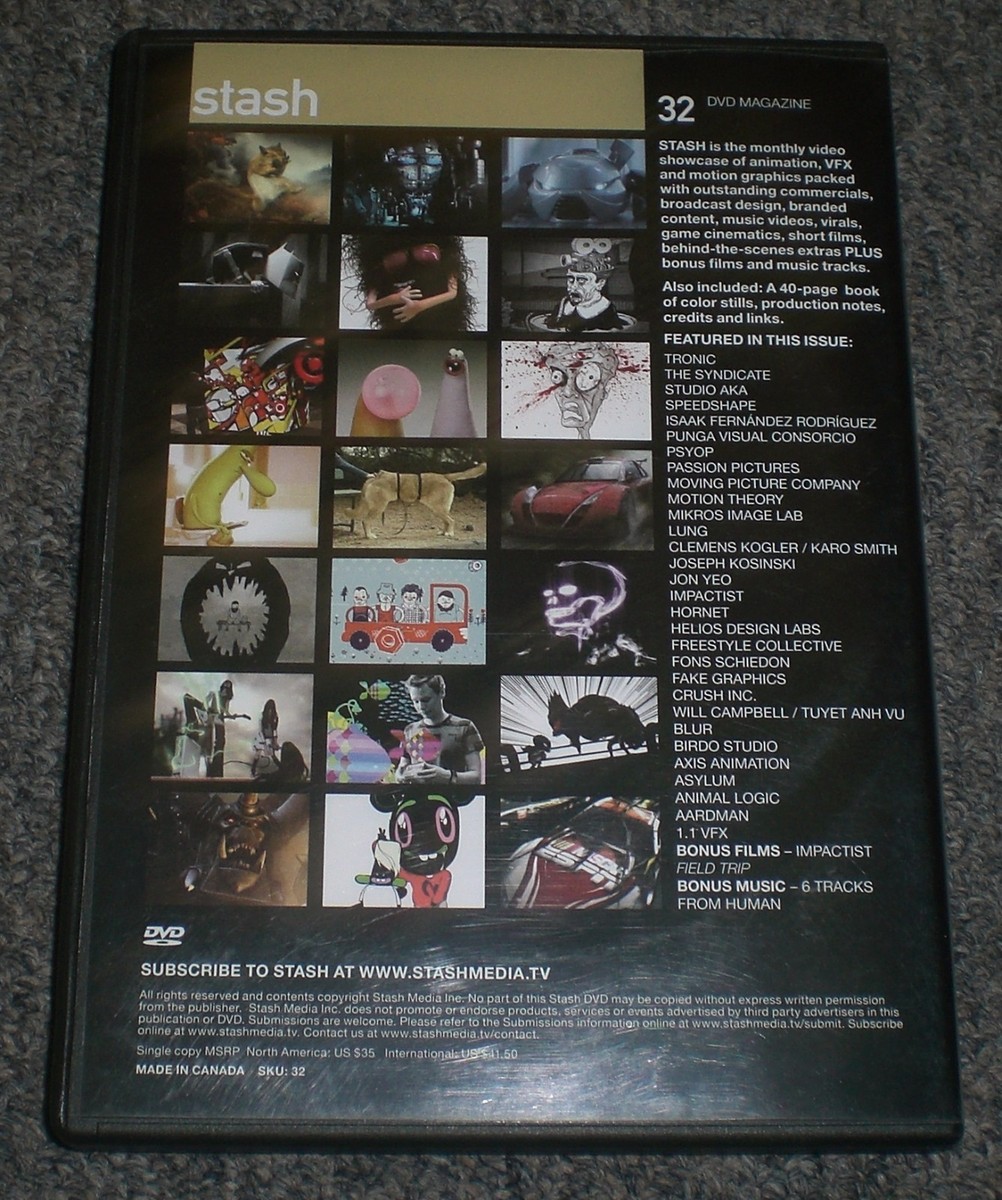 Stash DVD Magazine #32~Animation VFX Motion Graphics for Marketing