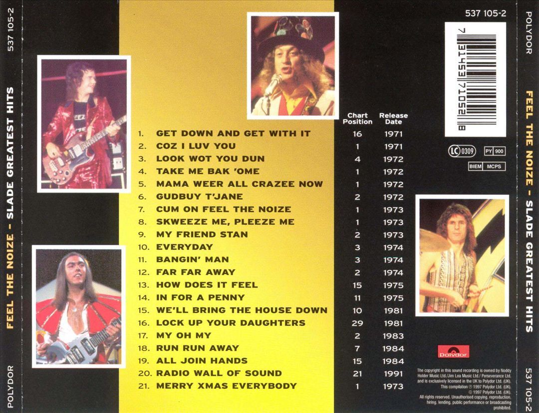SLADE FEEL THE NOIZE: SLADE GREATEST HITS NEW CD