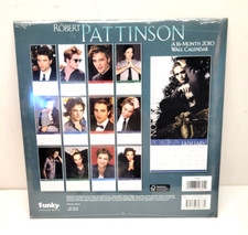 2010 TWILIGHT SAGA STAR ROBERT PATTINSON 16 MONTH WALL CALENDAR FACTORY SEALED