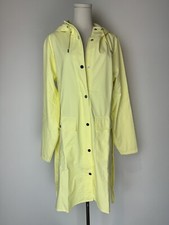 Rains Yellow Straw Curve Trenchcoat Rain Jacket Women’s Large