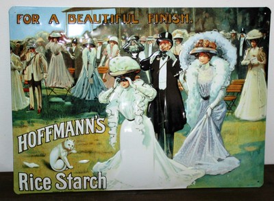 Hoffmann´s Rich Starch Metall Retro Design Schild 29,x39,5cm NEU & OVP