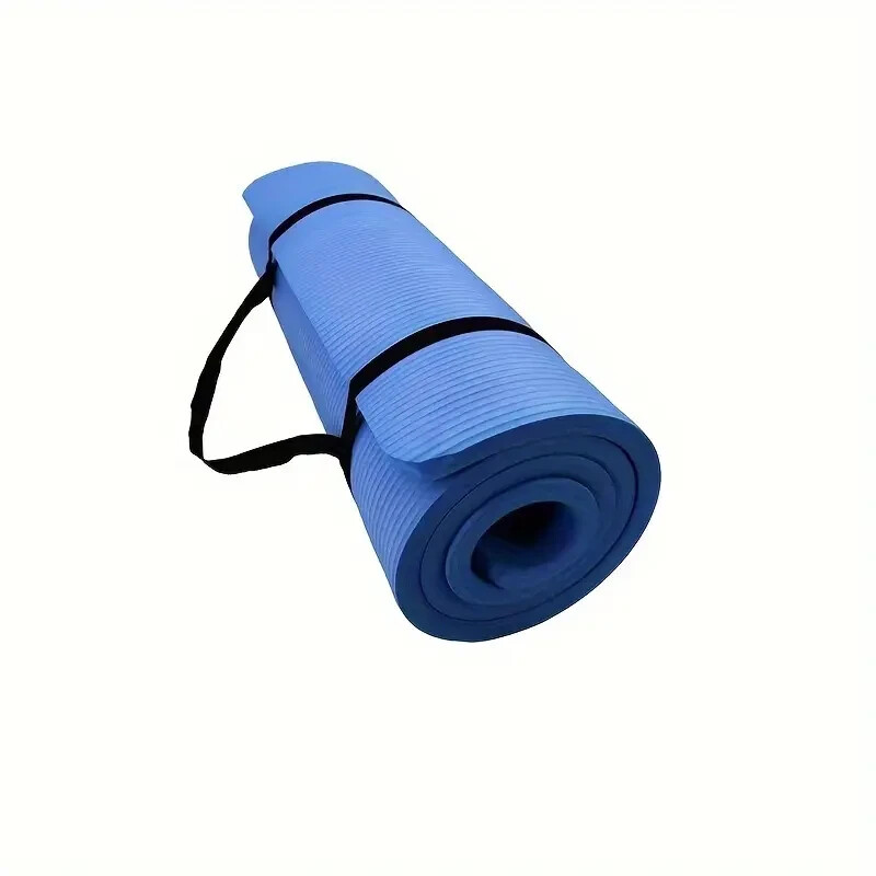 Tapis de yoga antidérapant en TPE avec lignes d'alignement pour Pilates