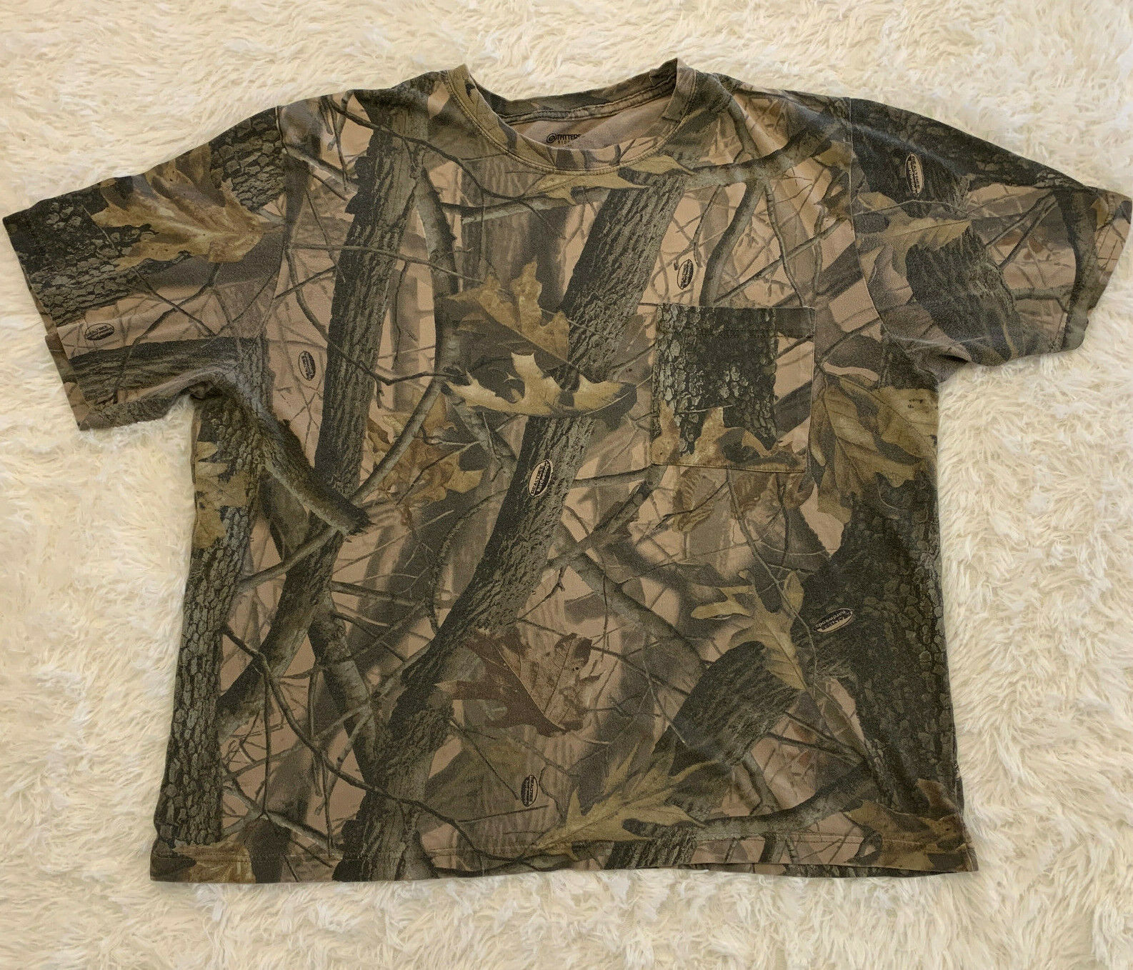 Outfitters Ridge Shirt Adult XL Camo Camouflage Hunting Realtree 3D Pocket Mens