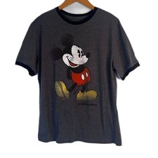 Disney Parks Mickey Mouse T-Shirt Walt Disney World Ringer Tee Small