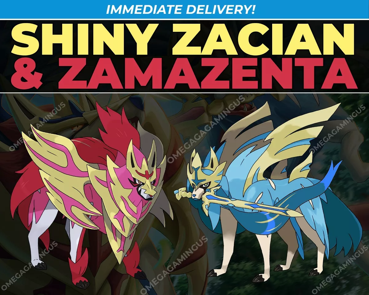 Pokemon Sword and Shield // Ultra Shiny ZACIAN ZAMAZENTA 