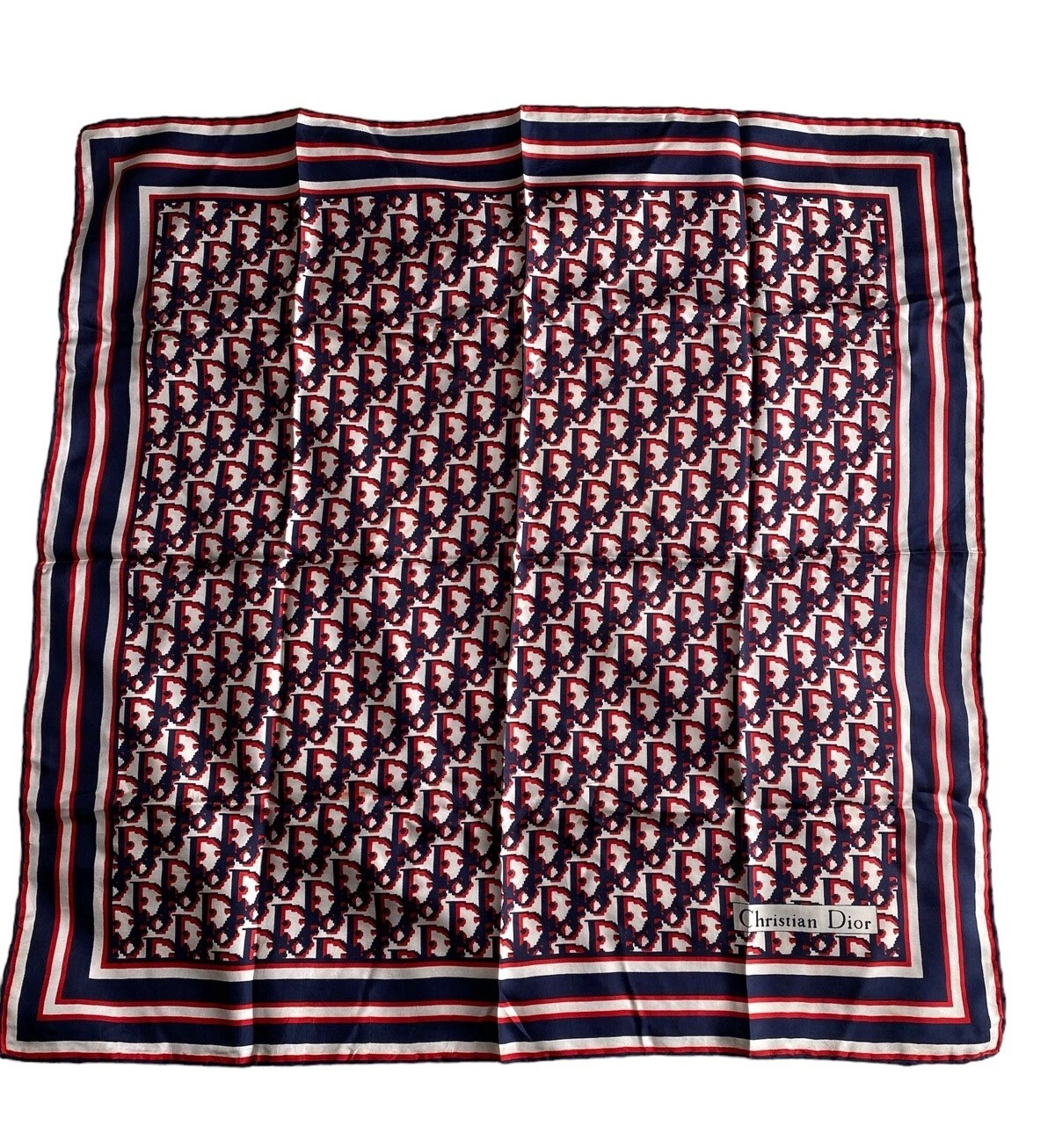 Foulard vintage Christian Dior Trotter en soie 26