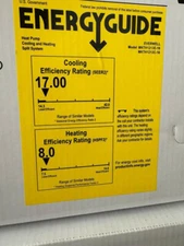 Everwell Air Conditioner, MKTH1223C-16 12000 BTU Minisplit 17 SEER2 rating 220 V