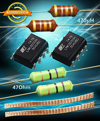 2x LNK305GN + 2x Resistor 47 Ohm 3W + 2x RF Choke 470μH + 10cm Solder Strand 