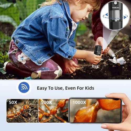 TOMLOV 1000x Digital Microscope USB Microscope 1080P Coin Scope Camera Magnifier - Picture 8 of 16