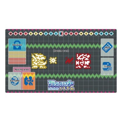 DTCG Playmat Pixel Series 22 Digimon Trading Card Game Mat Playmat+Bag