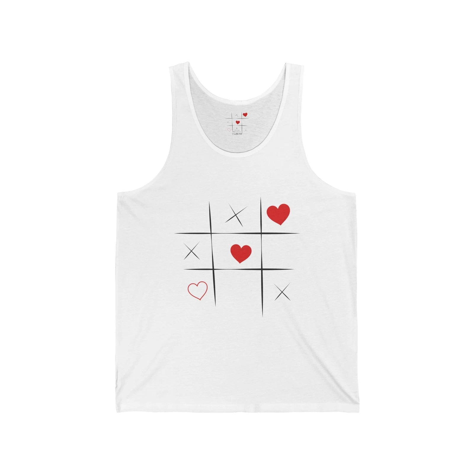 Heart & XOXO Unisex Jersey Tank Top, Valentine's Day Gift, Casual Summer Wear,
Opens in a new window