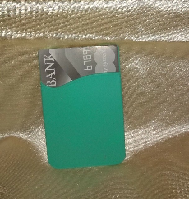 Universal Adhesive Sleeve Rubber Wallet Credit Card ID Holder for Cell