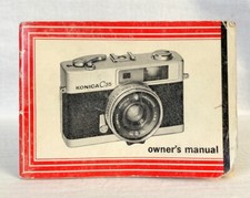Vintage KONICA C35 Camera Owner's Manual.