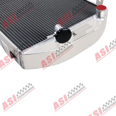 ALLOYWORKS 4-Row Aluminum Radiator – Fits 1930-31 Ford Model A W/ Chevy V8 Swap