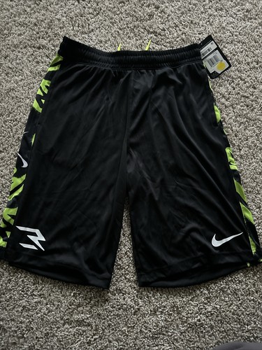 Nike Dri-FIT Elite Big Kid Boys Basketball Shorts Black Green Drawstring Size XL - Picture 5 of 9