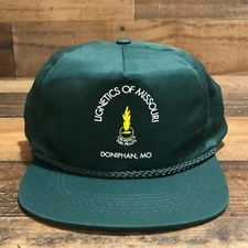 Vintage Lignetics Of Missouri Hat Snapback Cap Mens Green Farmer Fuel Pellets