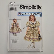 Simplicity Daisy Kingdom Girls Matching Doll Sewing Pattern 0617 Uncut Sz 7-14