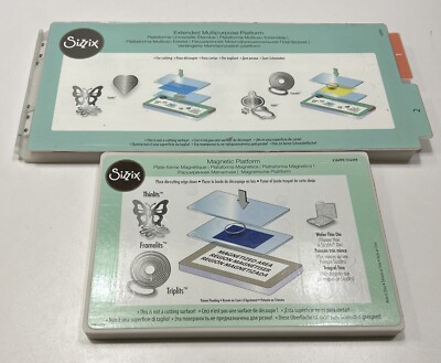 Lot Of Two: Sizzix Extended Multipurpose Platform, And Sizzix Magnetic Platform