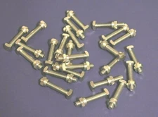 25 Top Post Battery Terminal Bolts and Nuts  1/4" x 1 1/2" 