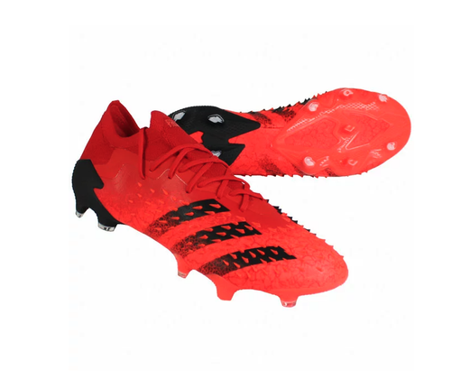 Adidas Predator 1 Low Fg Fy6266 Red X Core Black Soccer Spike Us8 26cm New Ebay