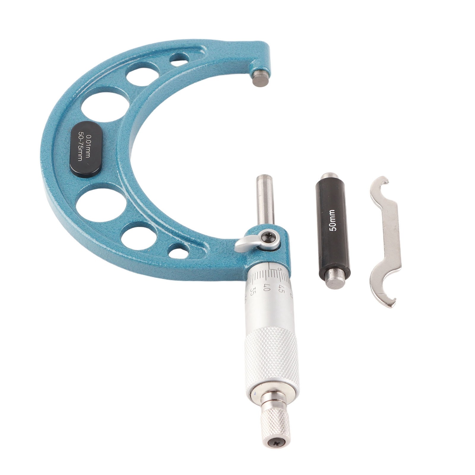 .Outside Micrometer Stainless Steel High Accuracy Thickness Measuring Tool With