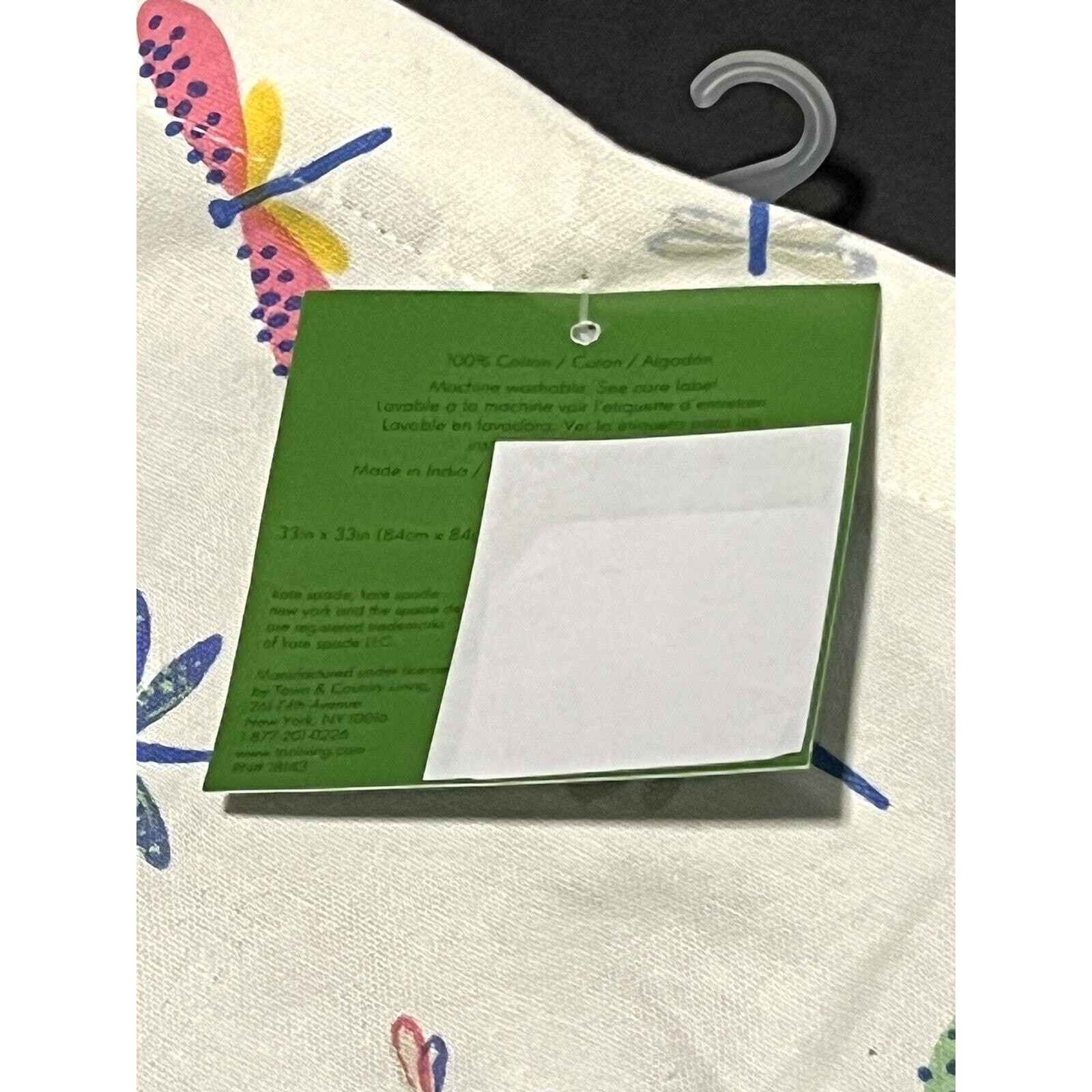 Kate Spade Dragonfly Kitchen Apron Dragonflies Kitchen Measurements On Back NWT thumbnail 5