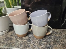 Ceramic Coffee Mugs Set of 4 (Large),18 oz Coffee Cups with Handle, Latte Mug