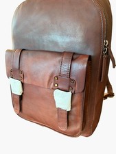 Ashwood Leather Shoreditch Vintage Dipped Leather Backpack, Rust Tan - Unisex