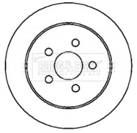 2x Brake Discs Pair Solid fits CHRYSLER STRATUS JX 2.5 Rear 96 to 01 625H 270mm - Image 2 of 4