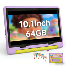 Kids Tablet 10" 20GB+64GB+1TB Expand Tab Parental Control Bundle Gift for Child