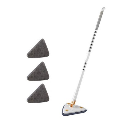 360 ° Drehbarer Dreiecksmopp mit Langem Griff Staubreinigungs Mopp Set