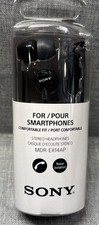 Sony In-Ear Wired Headphones W/Microphone MDR-EX14AP Noise Isolation Black NIB