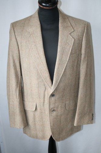 Aquascutum, Vintage Aquascutum Tweed braun Fischgrät Karo Sakko Blazer Gr. 40 M Revival