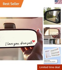 3X I Love You Drive Safe Mirror Sticker, Cute Car Stickers for Womens, Car De...