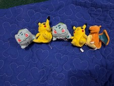 Vintage Hasbro 1999 Pokemon Mini Soft Plush Doll Lot Nintendo Game Freak