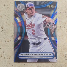 Topps Tribute 2025 Gunnar Henderson Orioles #79 Blue Parallel /150