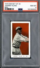 1910 E98 Johnny Kling (Red) - PSA 8