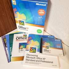 Microsoft Office XP Professional Ver 2002 Word Excel Outlook with Box / 2 Discs