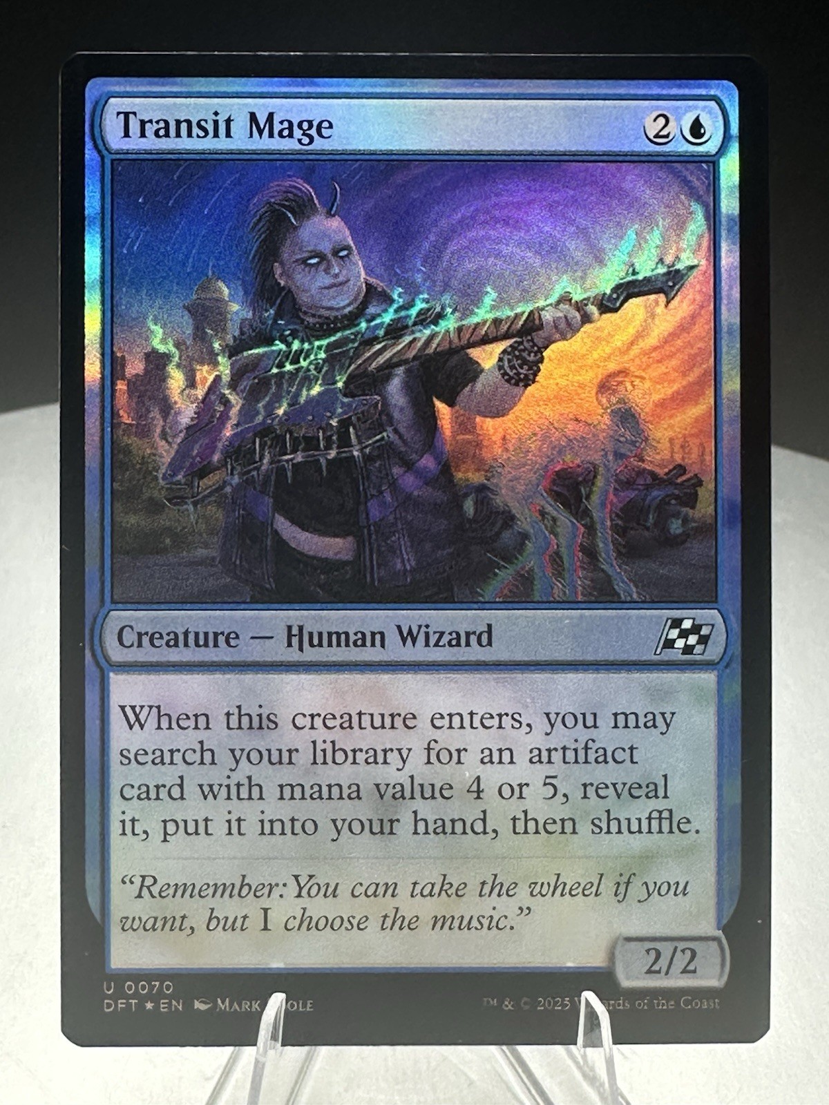 Foil Transit Mage - 70 - NM - Aetherdrift Mtg