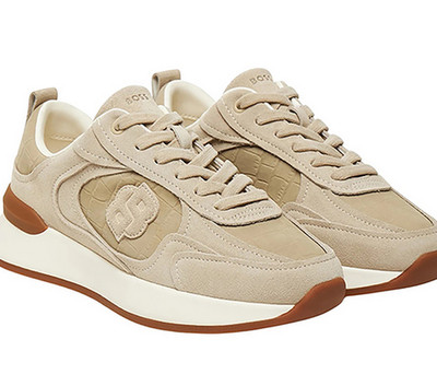 HUGO BOSS WOMENS SNEAKERS BEIGE B ICON RUNN CRCSD 50548354275