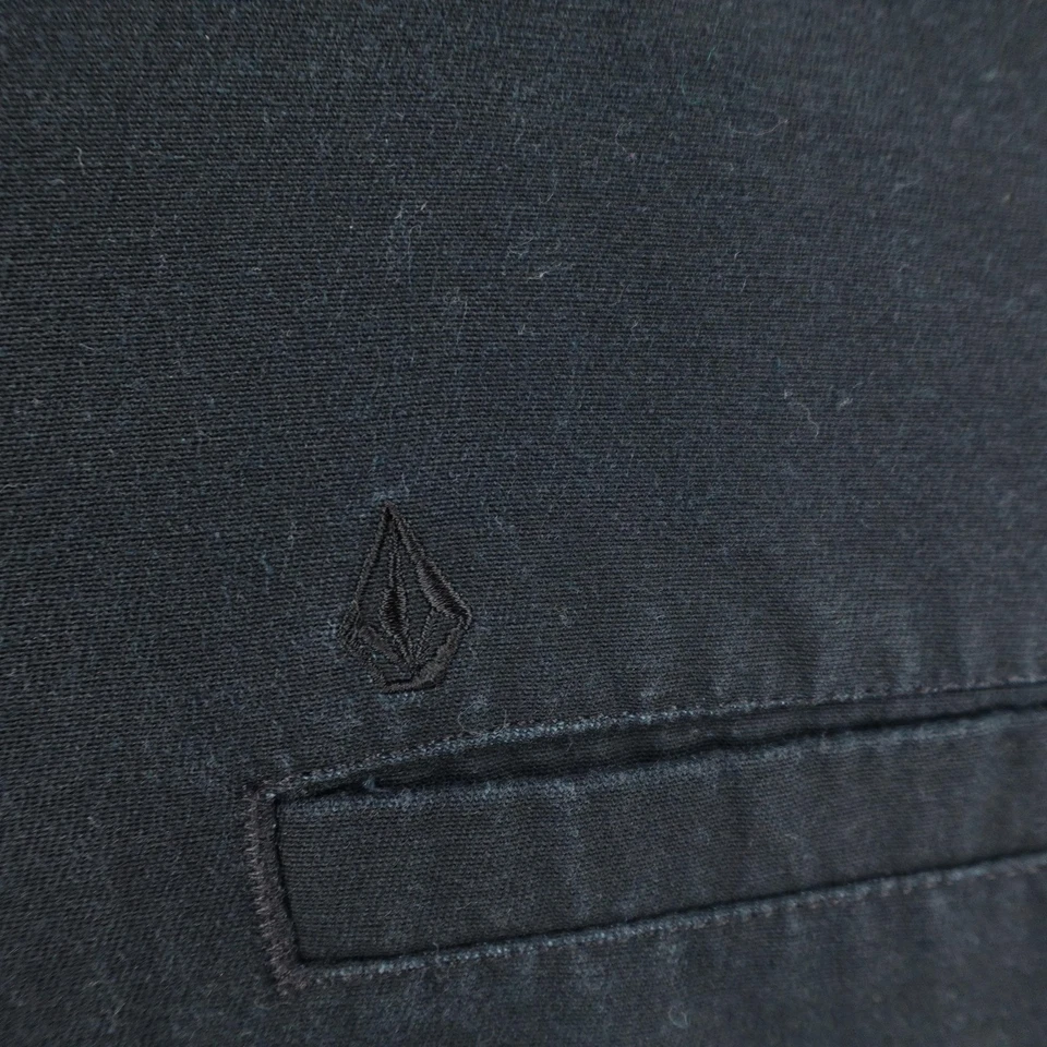 Volcom Jacket Mens XL Black Gray Hooded Canvas Full Zip Up Work Field Coat Work - Image 3 of 4