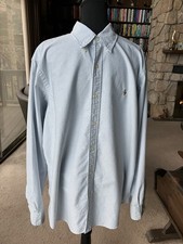 Polo By Ralph Lauren 41381 Men s Blue Striped Long Sleeve Shirt Sz XL 31 Long