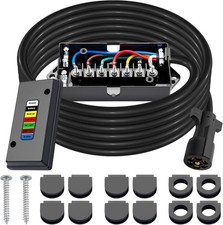 15 Ft Trailer Wiring Harness Kit Heavy Duty 7 Way Trailer Cord With 7 Pin Traile 15 Ft Trailer Wiring Harness Kit Heavy Duty 7 Way Trailer Cord With 7 Pin Traile